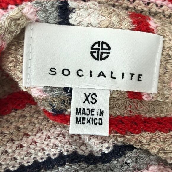 Socialite Striped Knit Thin Sweater Sz XS - Picture 8 of 8